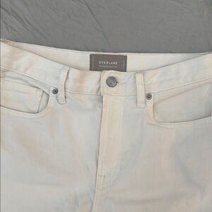 Everlane Women High Rise Skinny Jeans Cream